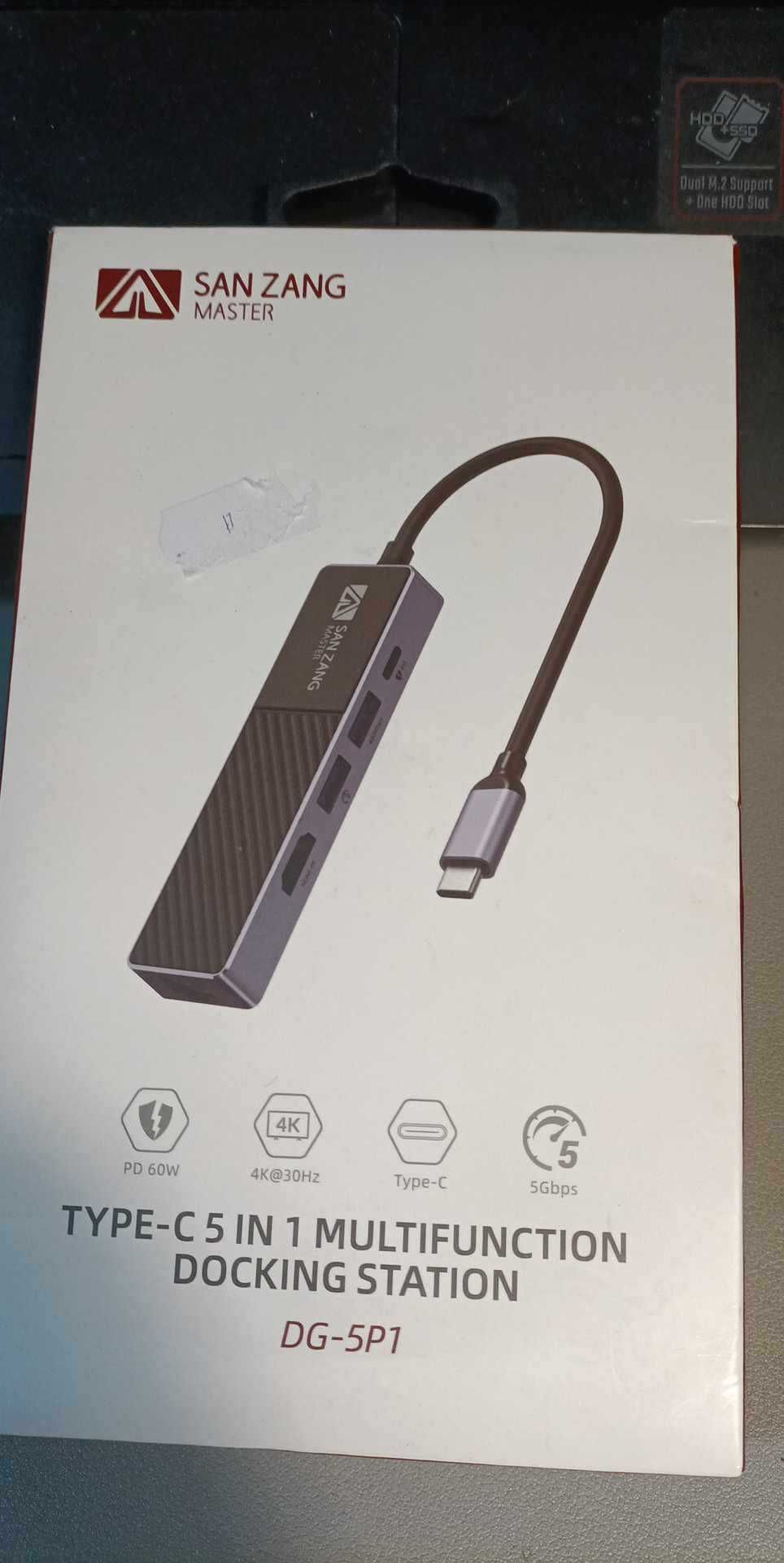 HUB adapter koncentrarora USB C USB C PD 60 W 5 GB/S SAN ZANG MASTER