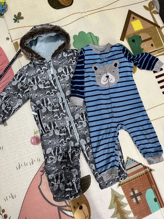 Демісезонний комбінезон для хлопчика, Carter’s фліс 1-1,5р