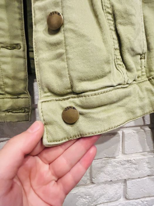 Kurtka dżinsowa ramoneska zielona L