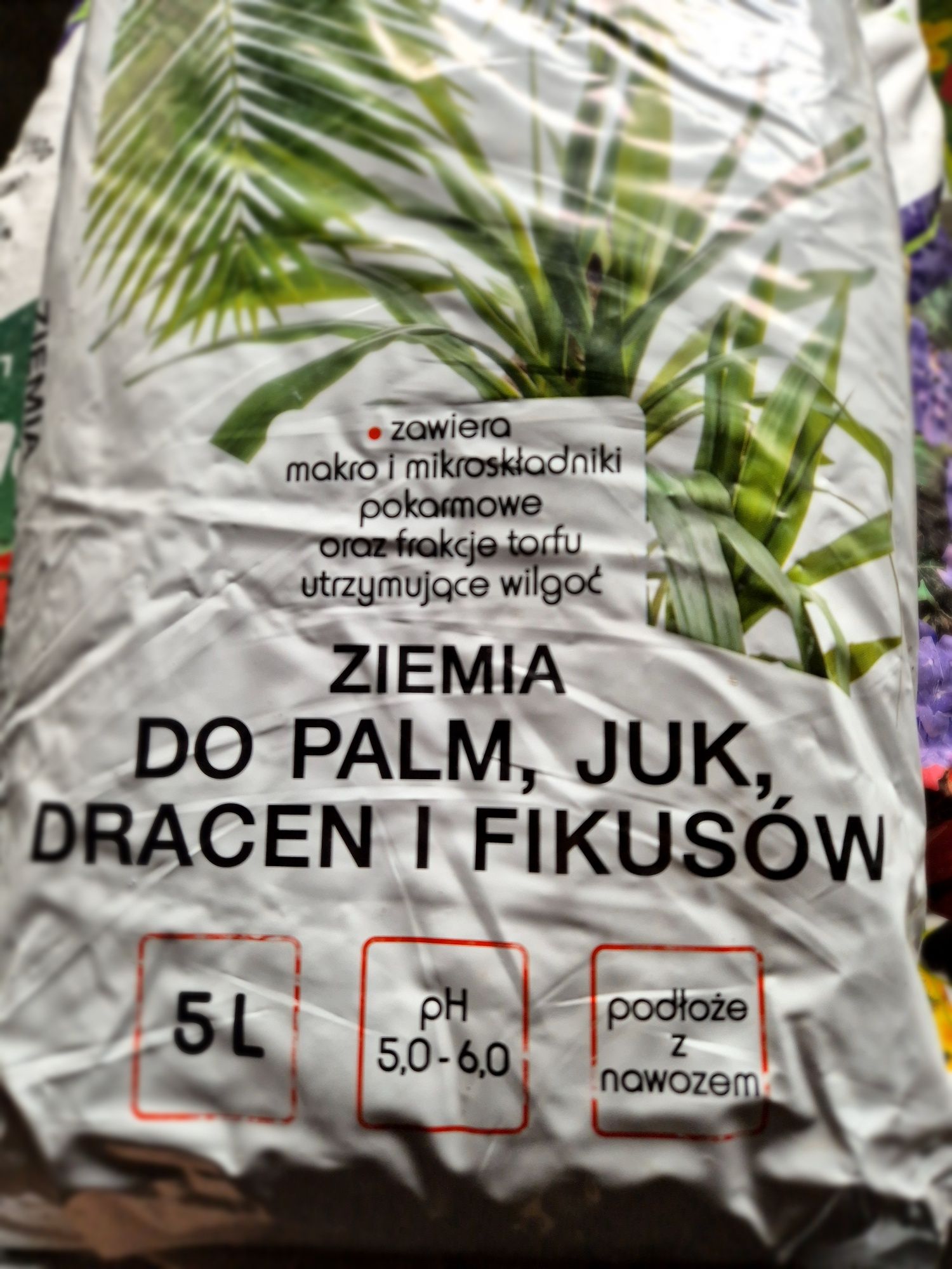 Podłoże do juk palm dracen fikusów 5L SUMIN