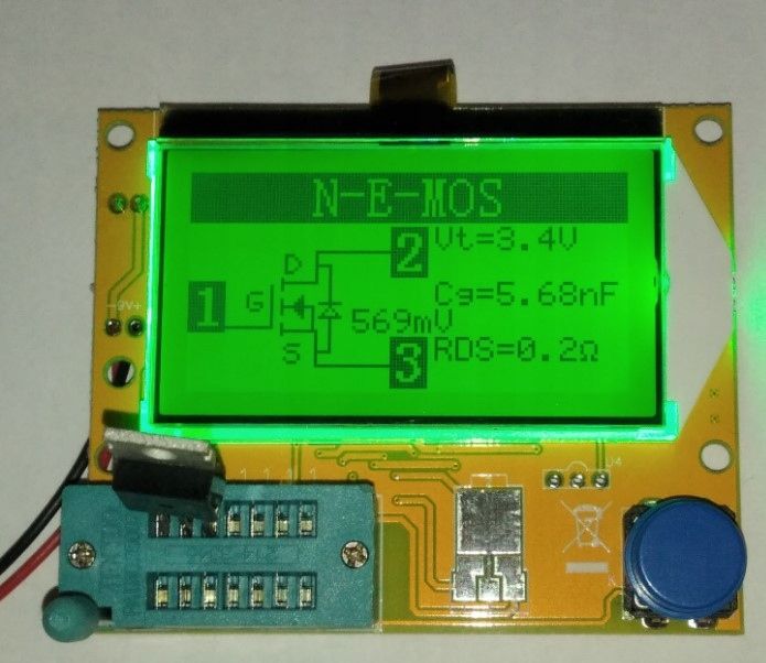 Tester tranzystorów miernik RLC LCR-T4
