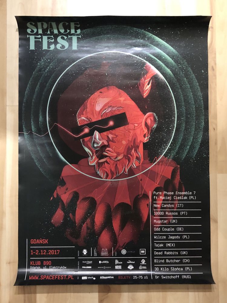 Plakat Space Fest Patryk Hardziej B1