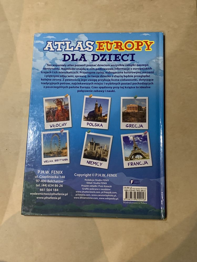 Atlas Europy dla dzieci 6-10 lat