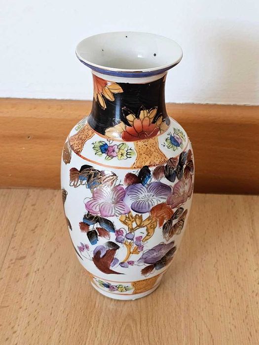 Vaso chinês oriental, vintage