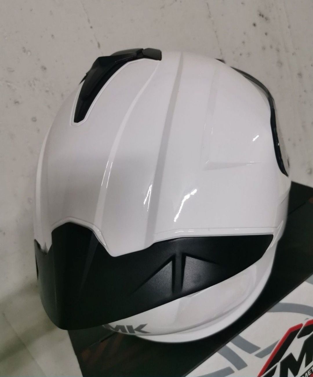 Capacete SMK Branco Brilhante ( NOVOS )