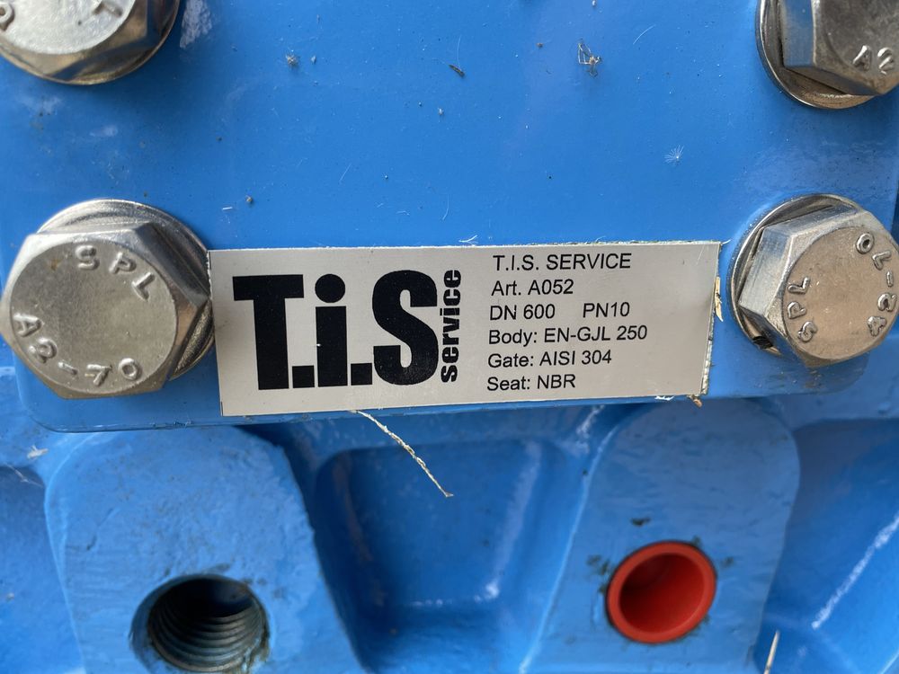 Шиберна засувка T. I. S. SERVICE DN600 PN10