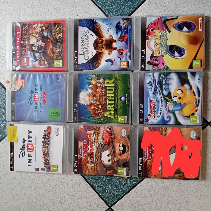 Ps3 gry dla dzieci.  Super okazja.  Komplet