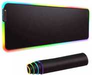 Podkładka pod mysz gamingowa LED RGB 70X30 cm duża czarna