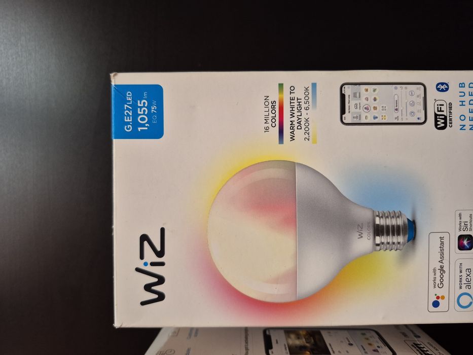 Żarówki WIZ Wi-Fi E27 (zestaw: kolor + biała) 11W=75W