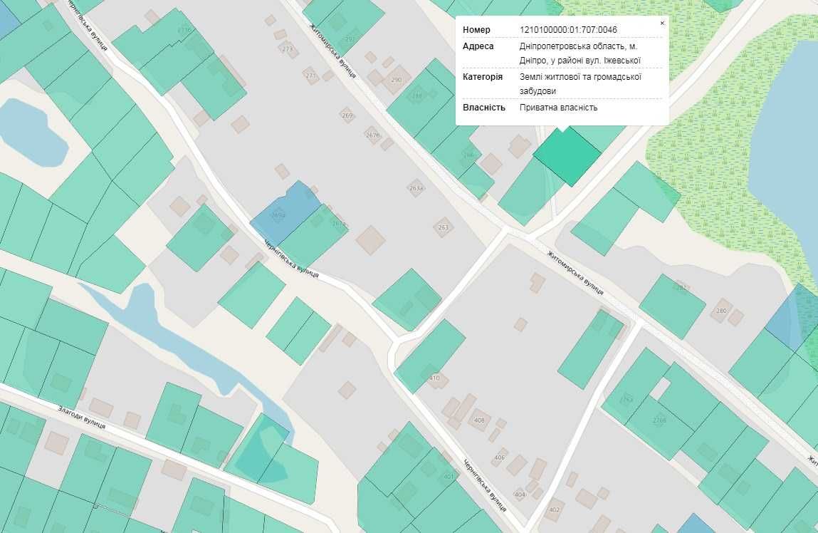 Продам земельну ділянку в АНД районі, вул. Житомирська-Іжевська