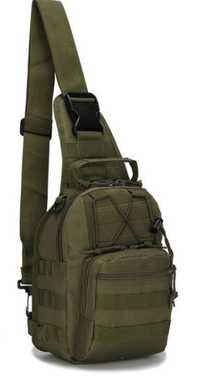 Тактичний рюкзак Eagle M02G Oxford 600D 6 літр через плече Army Green