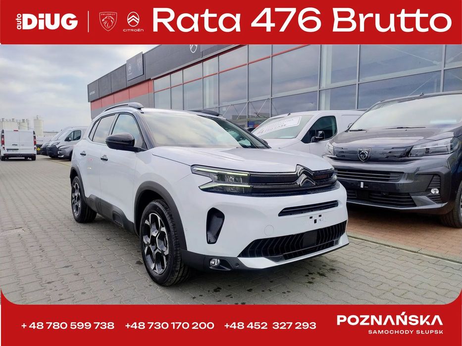 Citroën C5 Aircross 476 zł Brutto Rata / 10% wpłaty / 10tyś km Od Ręki