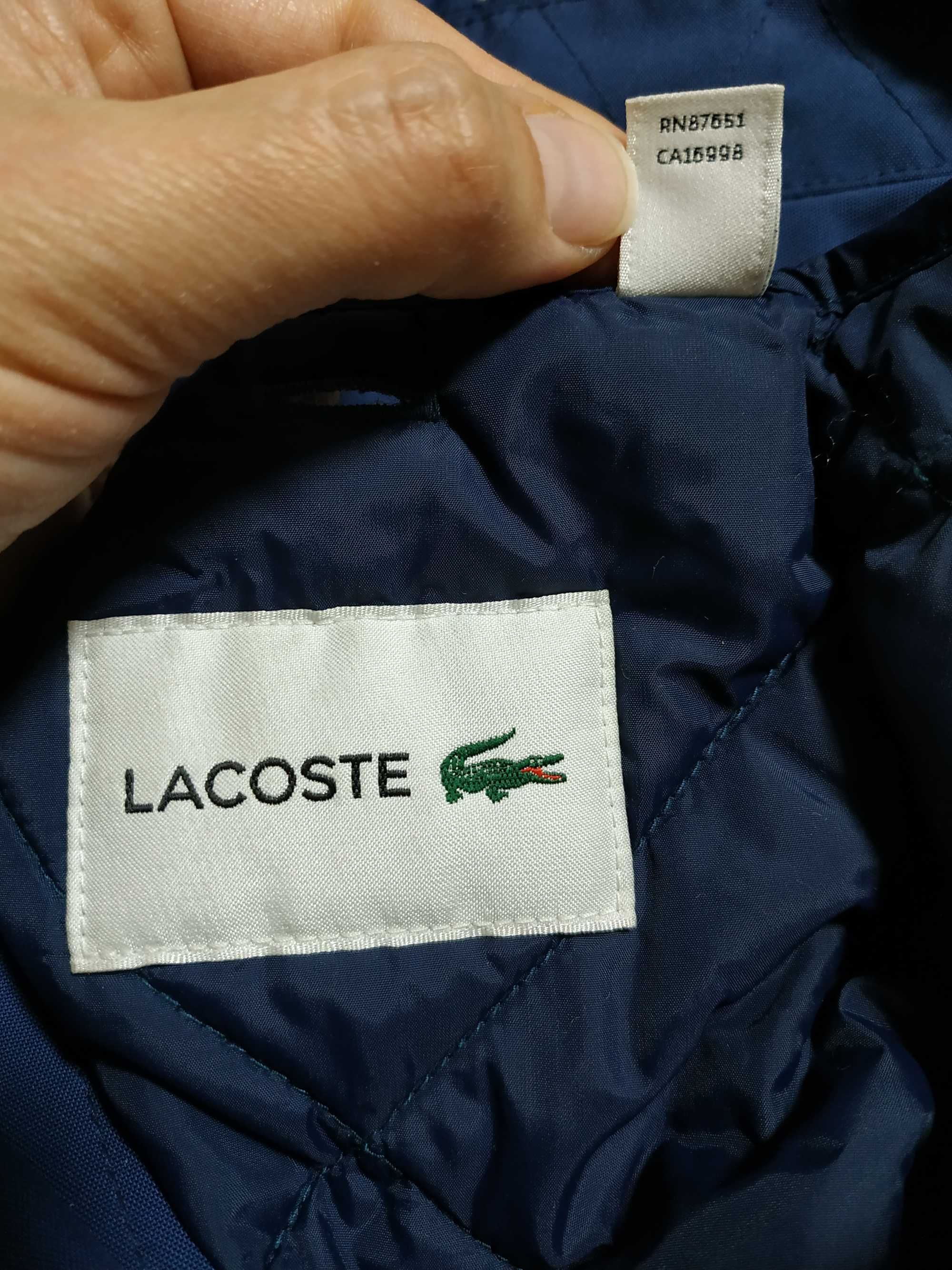Мужское пальто/плащ Lacoste с тёплой съёмной подстёжкой, р. XL