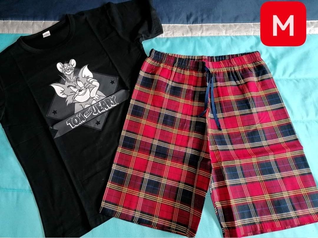 Pijama de Homem "Tom & Jerry" - Tamanho M (Novo)