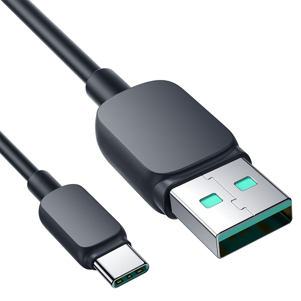 kabel przewód usb - usb-c 3a 1.2m czarny