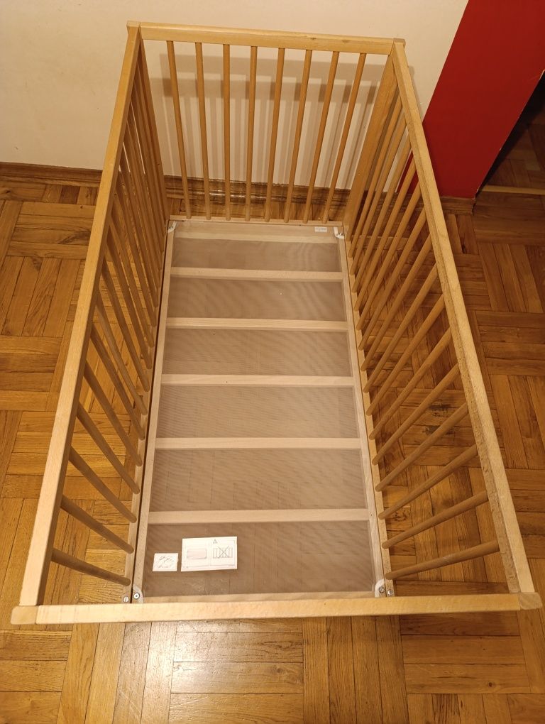 Łóżeczko Ikea 60x120 z materacem