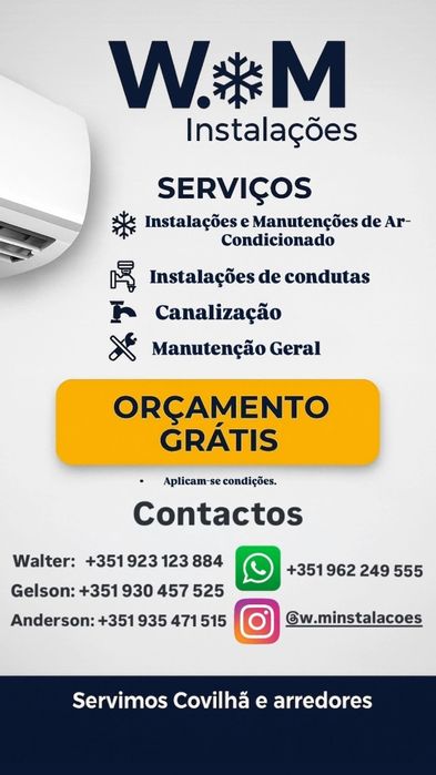Instalação e Manutenção de Ar condicionado
