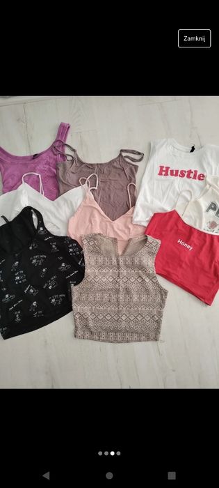 Zestaw topów crop topów