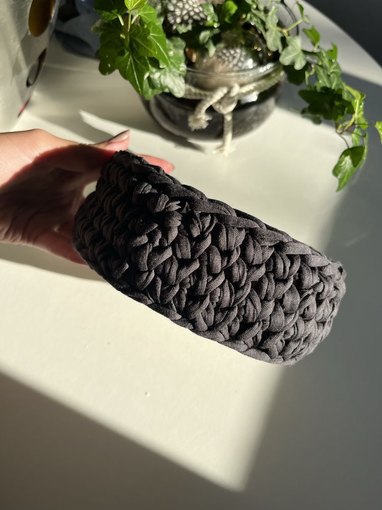 cesto croche feito à mao