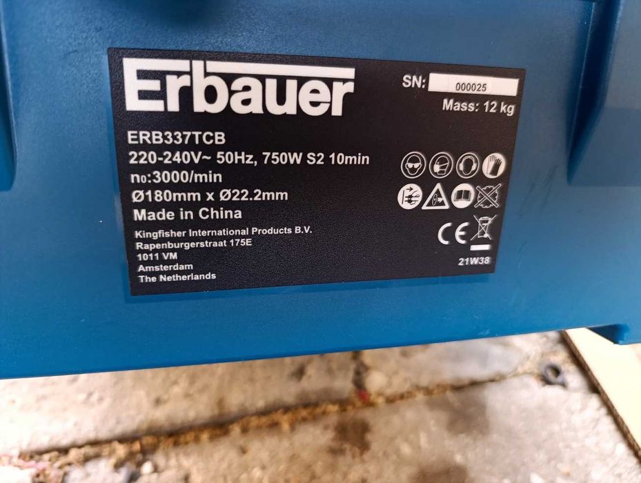 Piła do płytek przecinarka Erbauer ERB337TCB 750W do cięcia na mokro