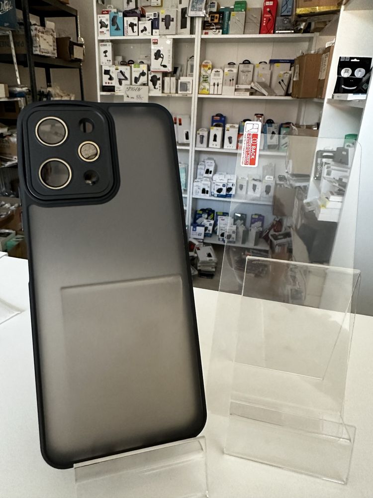 Szkło hartowane + etui czarne do XIAOMI REDMI 12 4G/12 5G