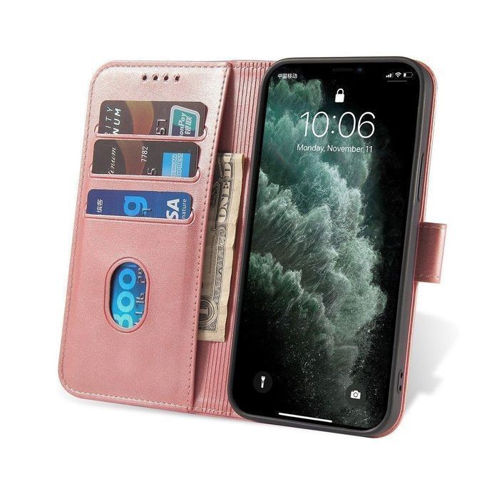 Eleganckie Etui Magnet Case z Klapką do Samsung Galaxy A73, Różowe