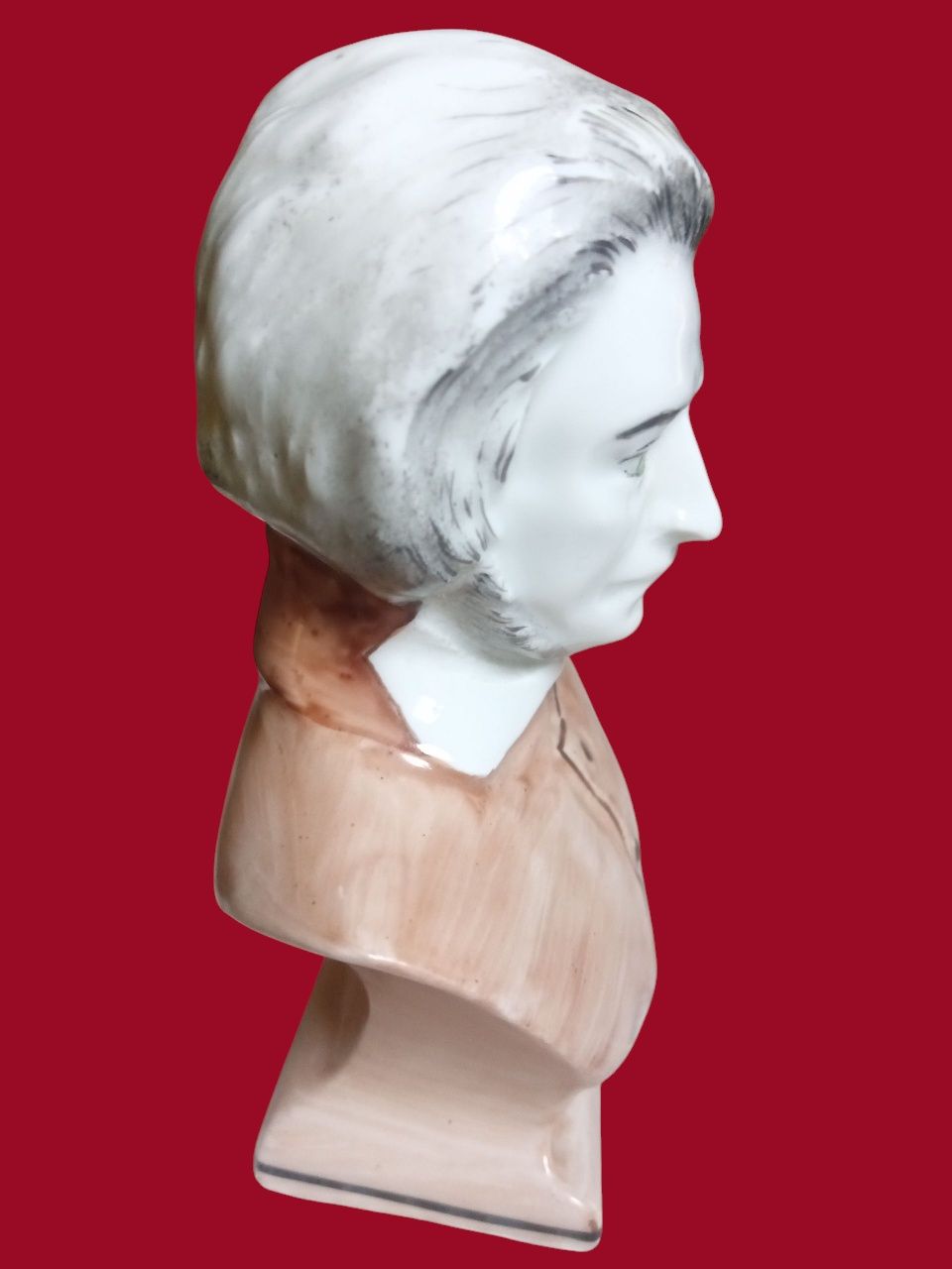 Adam Mickiewicz, popiersie, porcelana Wałbrzych.
