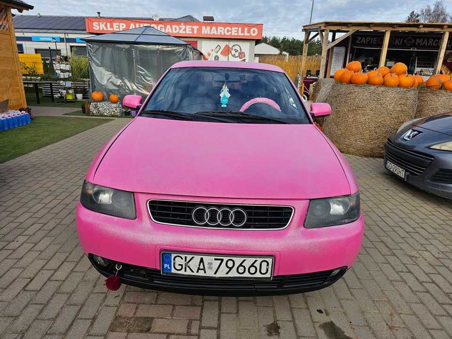 RÓŻOWE AUDI A3 2002r/1.6 benzyna gaz/102KM/opłaty aktualne/ PINK CAR