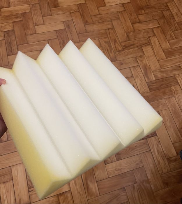 Espuma acustica branca - 24 peças