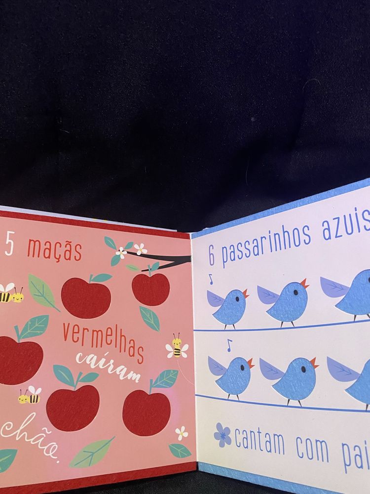 Livro “Cores e Números” - cartonado e com texturas