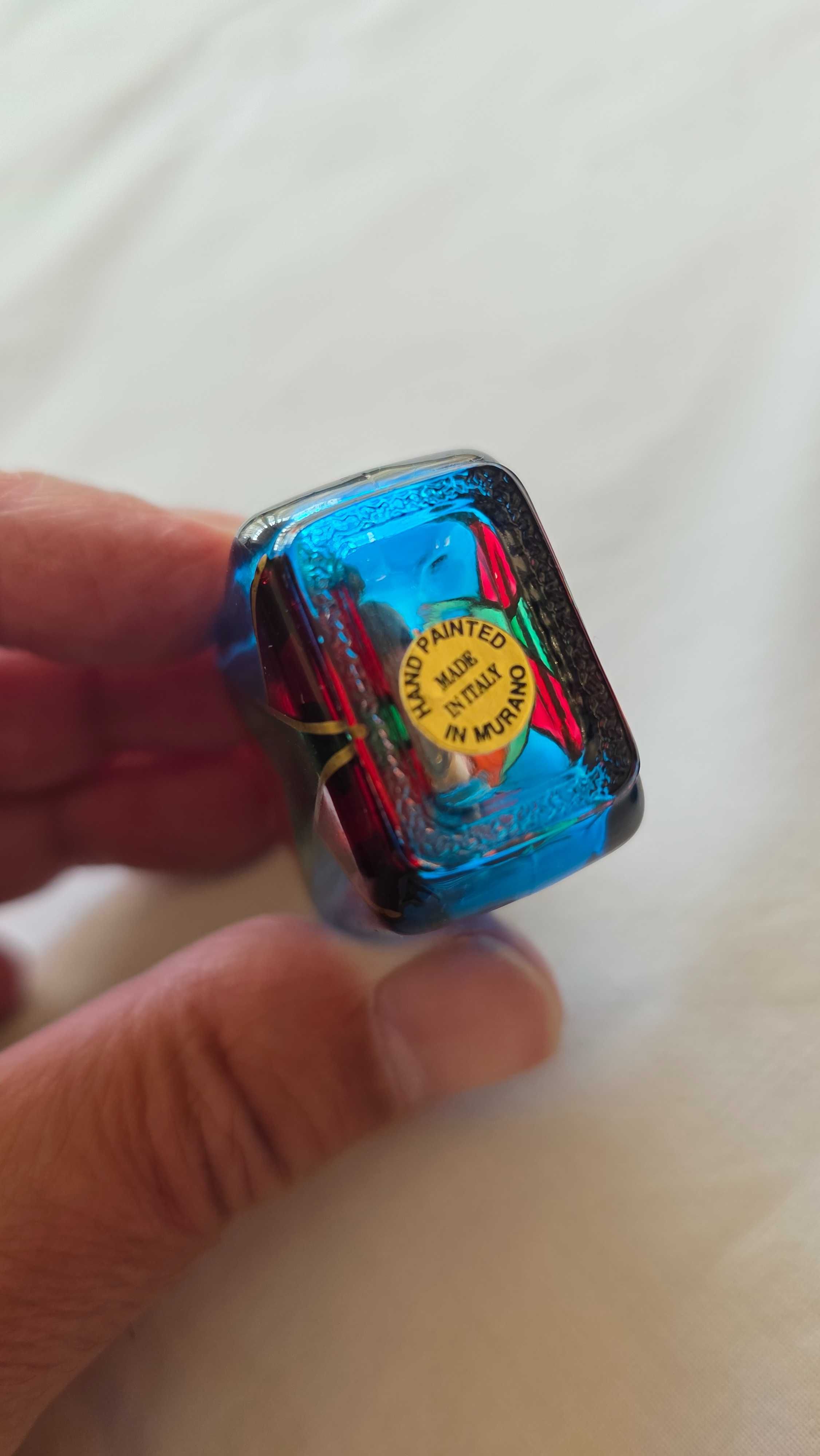 Frascos em Vidro colorido Pintado à mão MURANO (4 unidades)