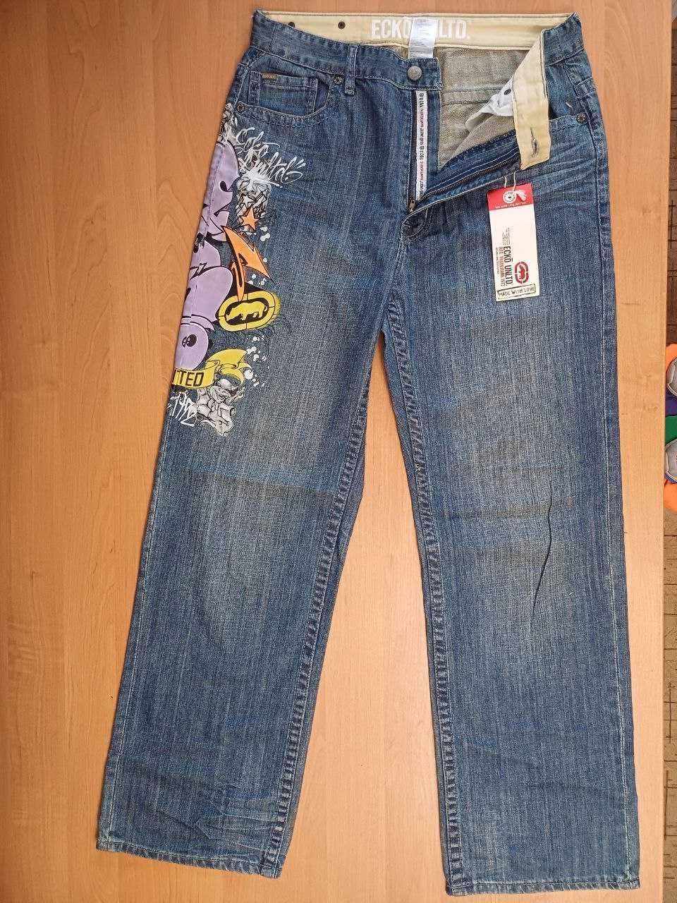 Джинси Ecko Unltd Baggy Fit з принтом (розмір 34)