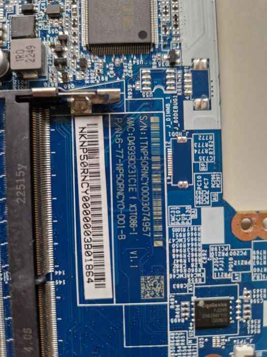 Плата gigabyte g5 i5 12500h rtx4050 Неробоча