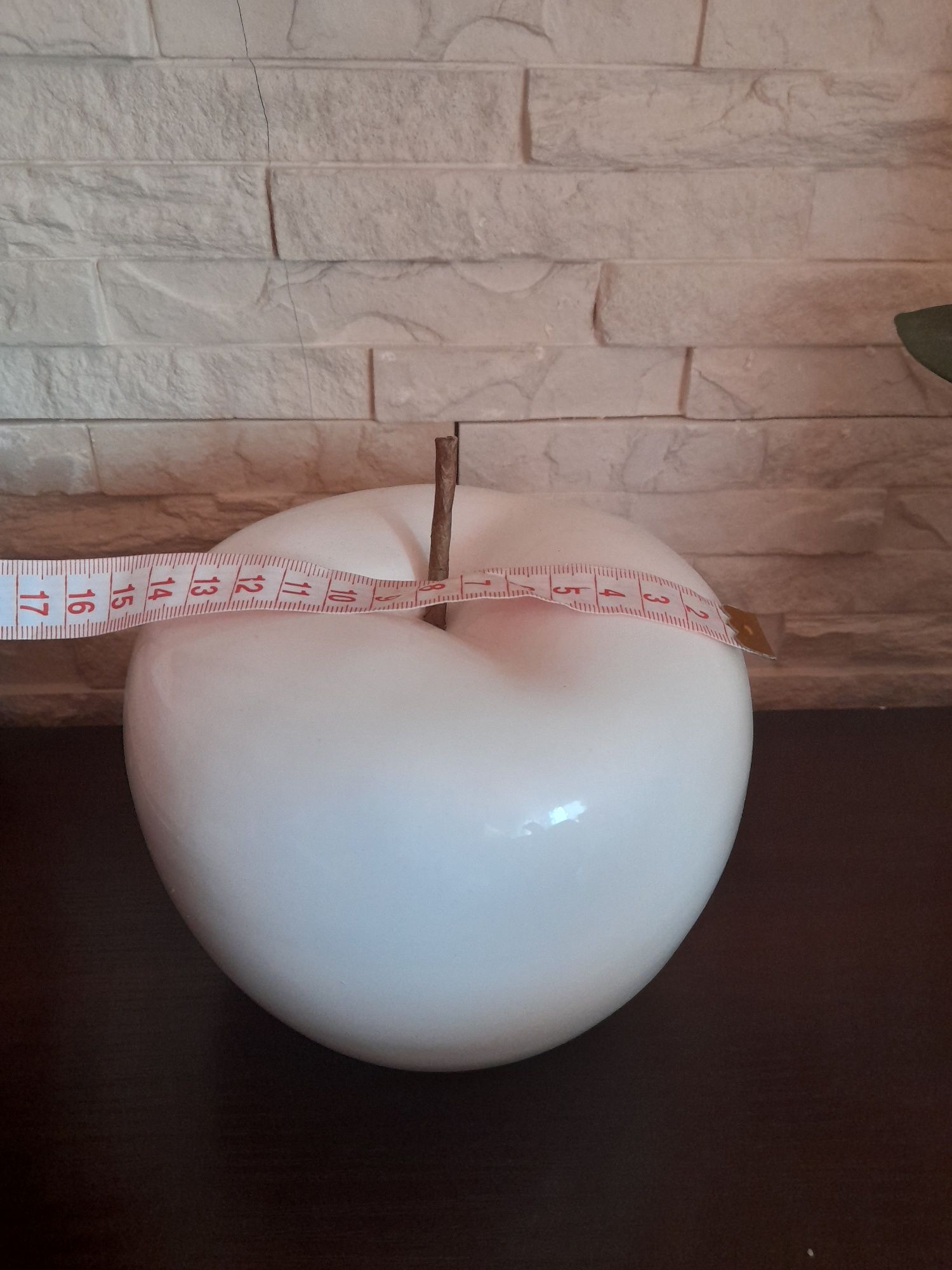Nowe duże jabłko jabłuszko ozdoba dekoracja ceramika XXL-16
