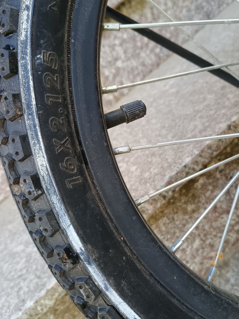 Rower BMX Mexller 16 Dla Chłopca Dziecięcy niebieski koszyk sprawny