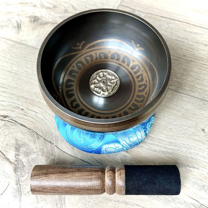 Cпіваюча чаша з латуні • 20 - 15.5 - 12.5 см • Непал / Поющая, співоча