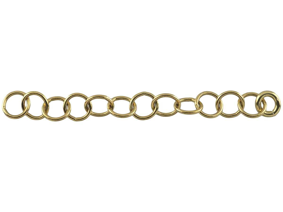VERSIL łańcuszek przedłużka 6 cm złocone SREBRO 0,925