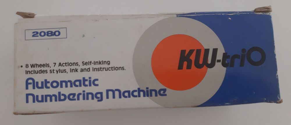 Numerador Sequencial Metálico 8 Dígitos Kw-Trio