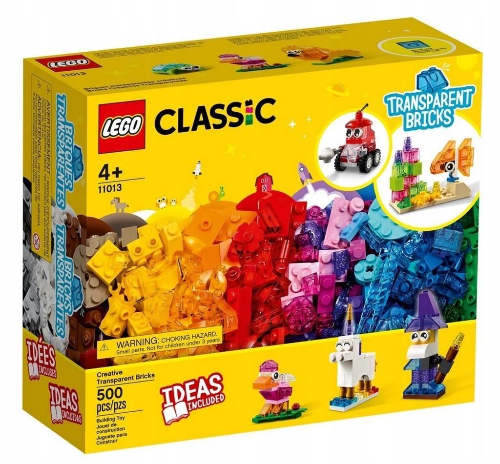 Lego Classic 11013 Kreatywne Przezroczyste Klocki