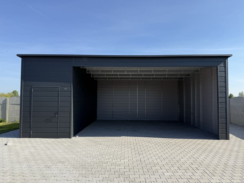 Garaż blaszany wiata 8x6 profil ocynk