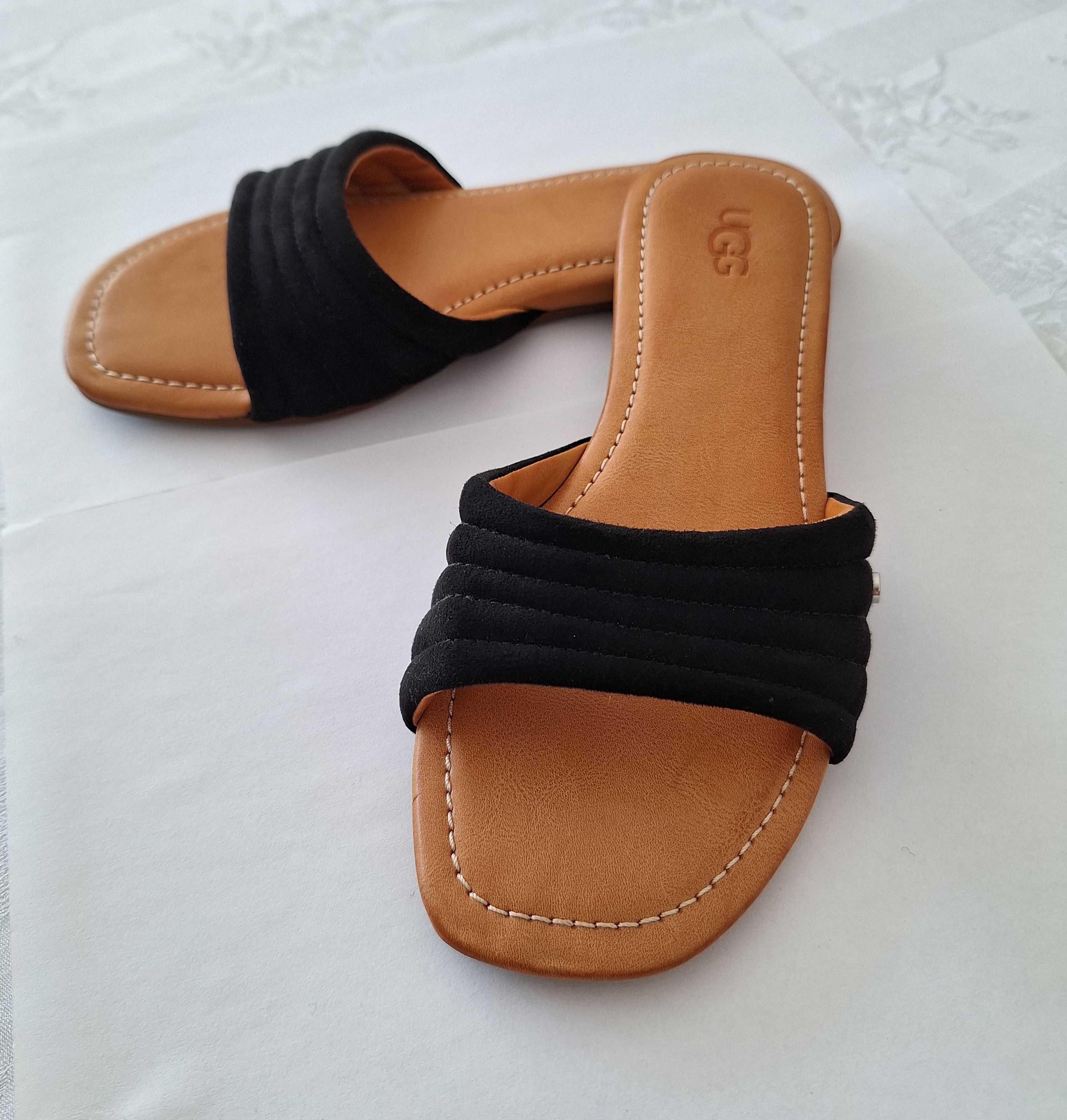 Klapki damskie UGG JURUPA czarne rozm. 37
