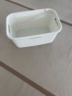 Cesto para roupa Curver Branco 45L