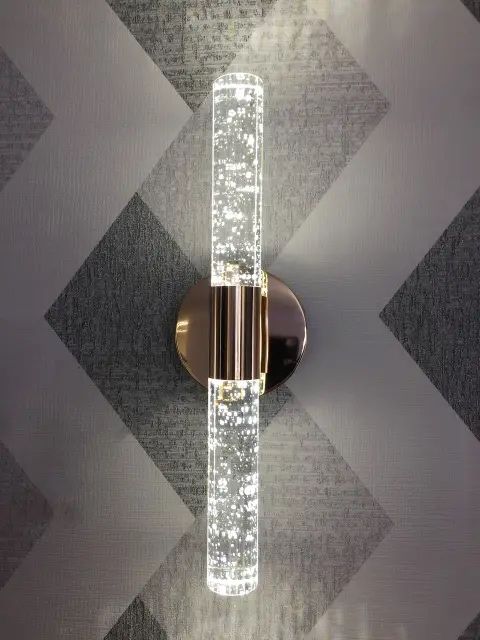 Настінний бра (світильник) з бульбашками у склі