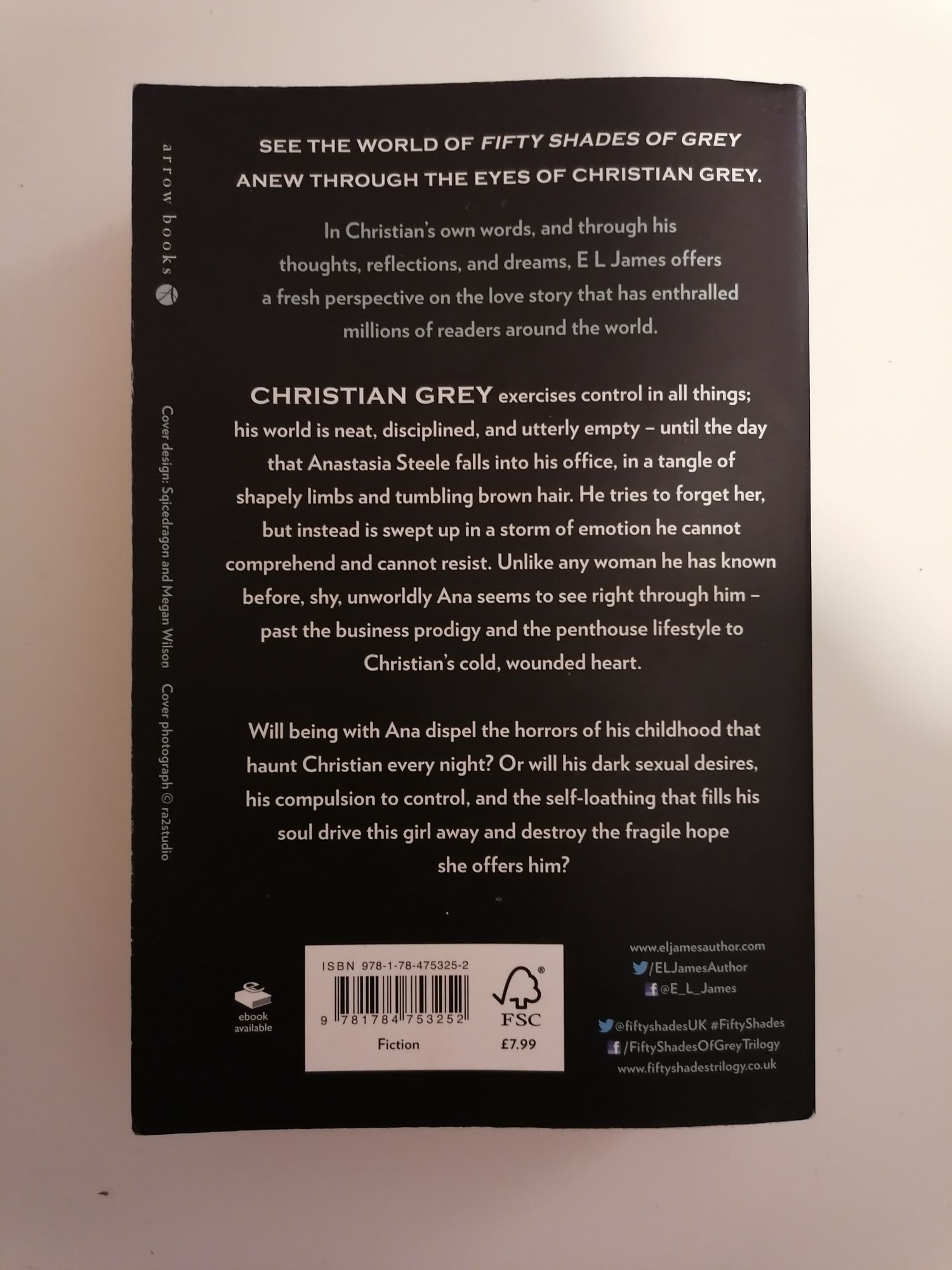 Livro Grey em inglês da história 50 sombras de Grey shades