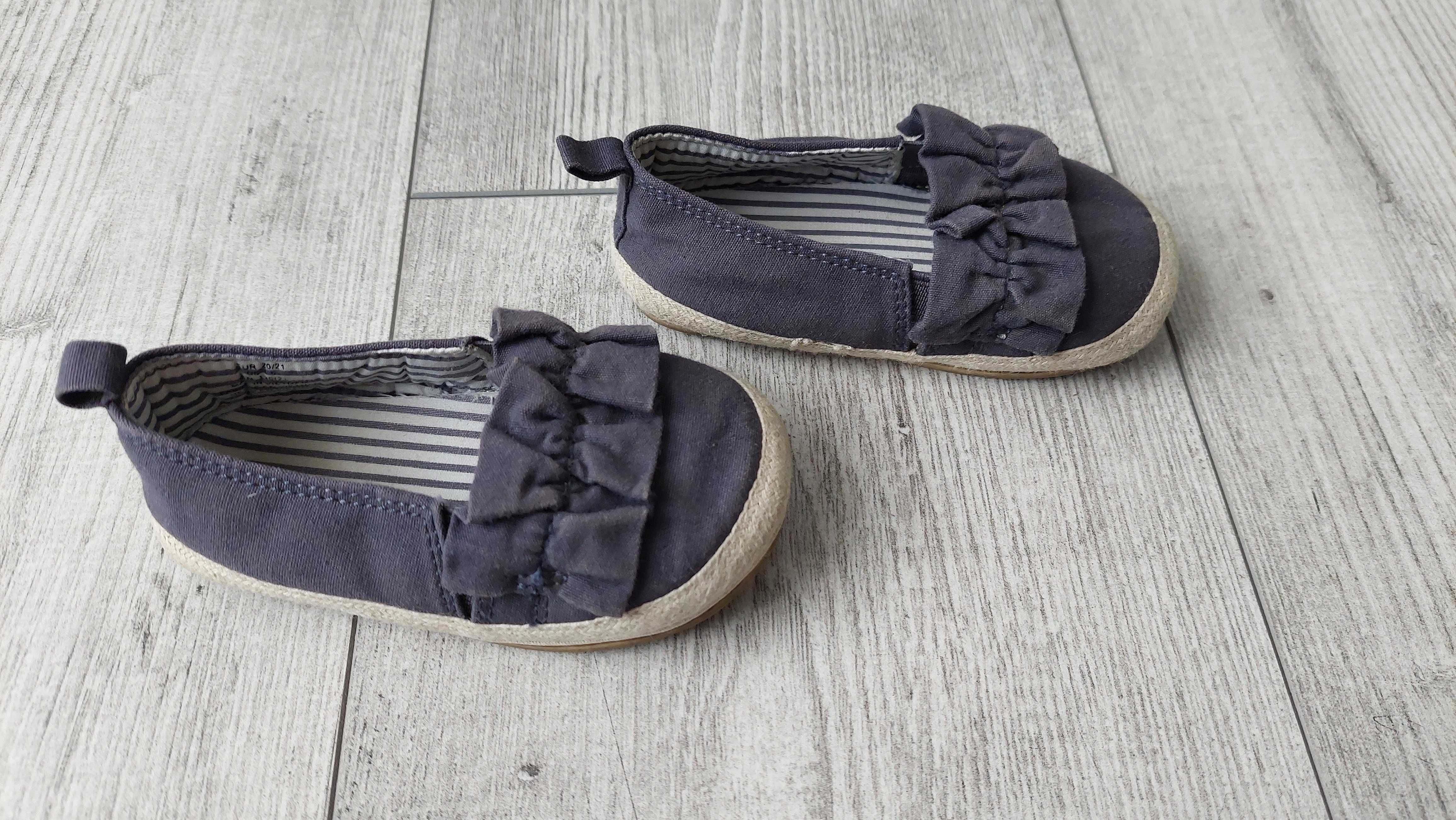 Buciki espadryle H&M r. 21