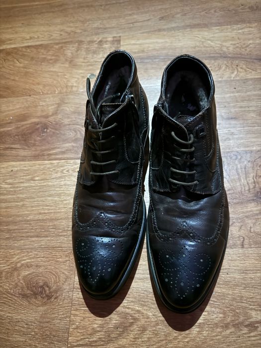 Кожанные ботинки для подростка