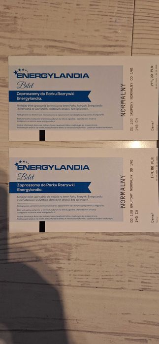 2 Biiety do Energylandi Zator.WAZNE DO 26.10.2025.RABAT 100 ZL !!!
