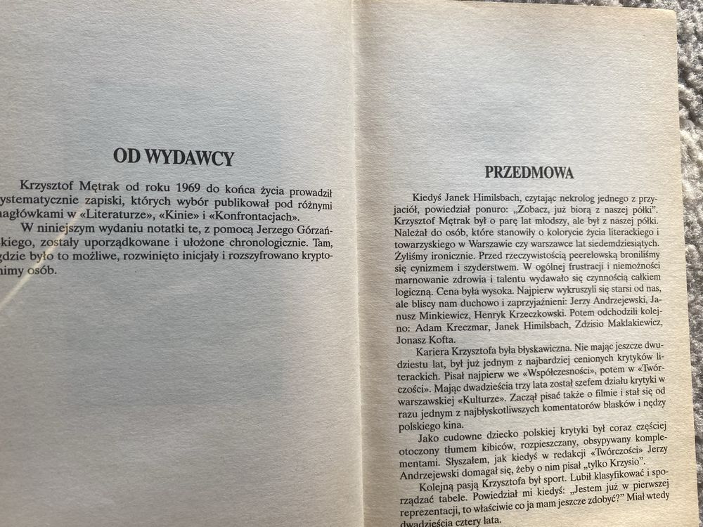 Dziennik z pawlacza. Krzysztof Mętrak
