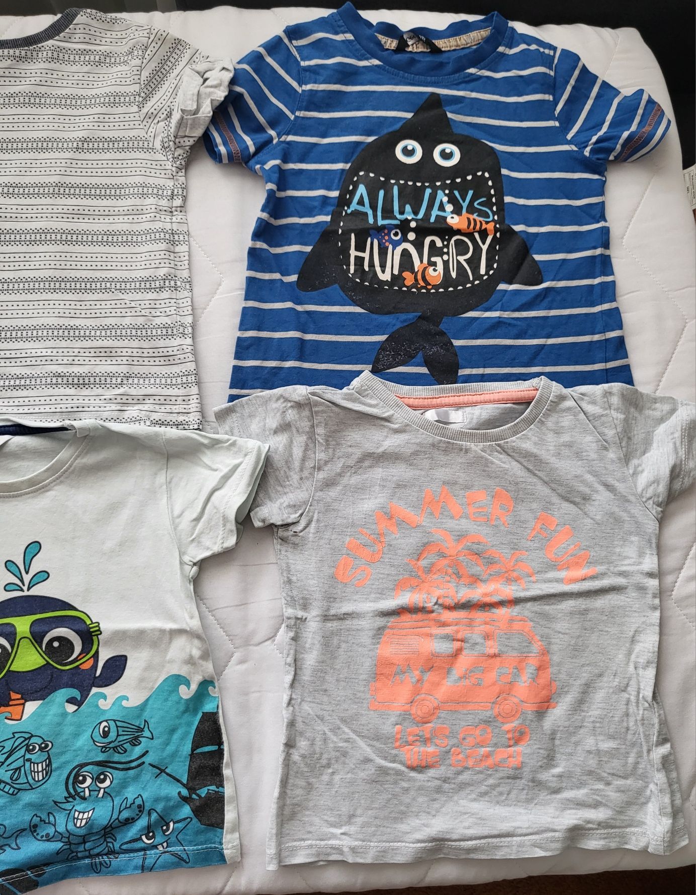 Koszulki z krótkim rękawem t-shirty 6 szt, rozm.86-92