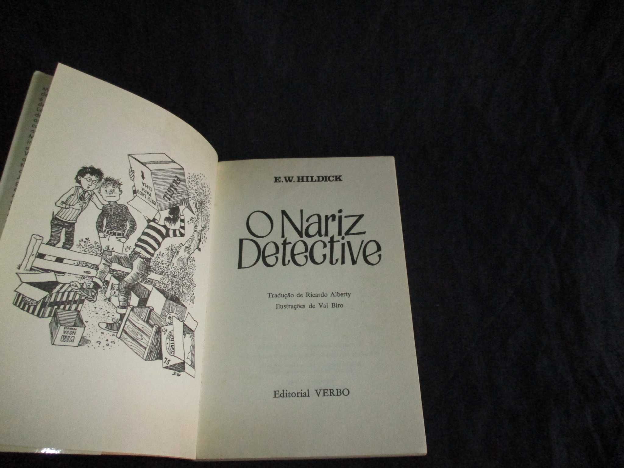 Livro O Nariz Detective E. W. Hildick Ilustrado 1979